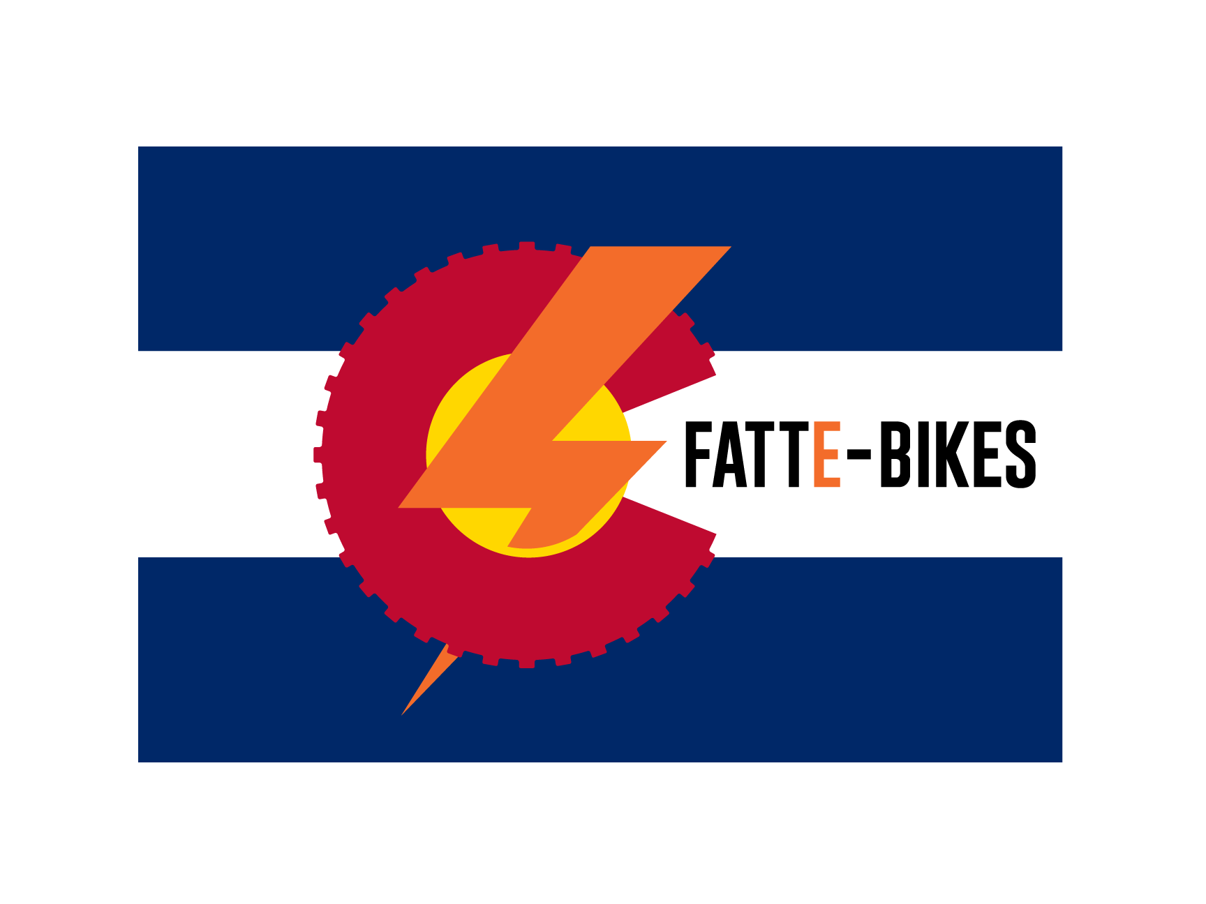 fat tire electric bikes in Colorado. FattE Bikes on Colorado flag.